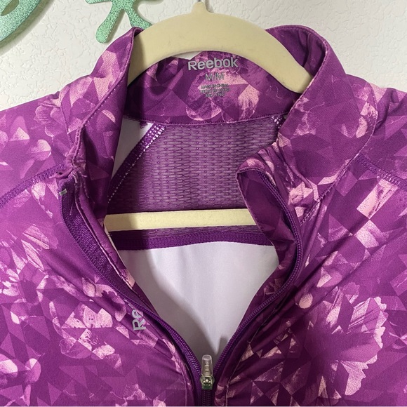 Reebok Purple Zip Up Light Running Jacket - Picture 7 of 9